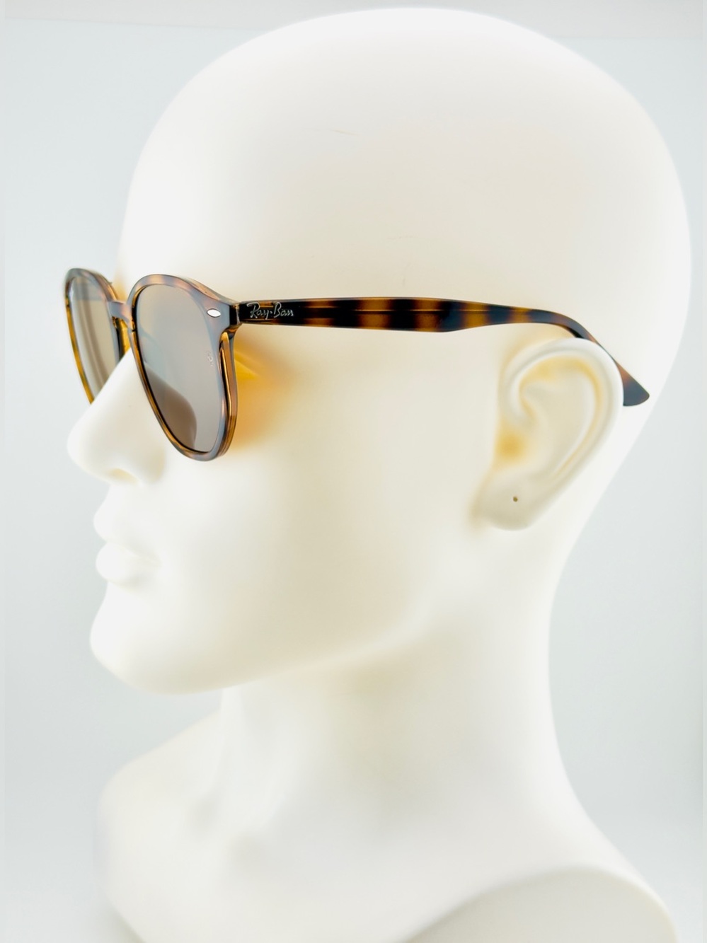 Ray-Ban Sunglasses RB4306 Polished Light Havana Frame B-15 Brown Lenses UNISEX! - Picture 5 of 14